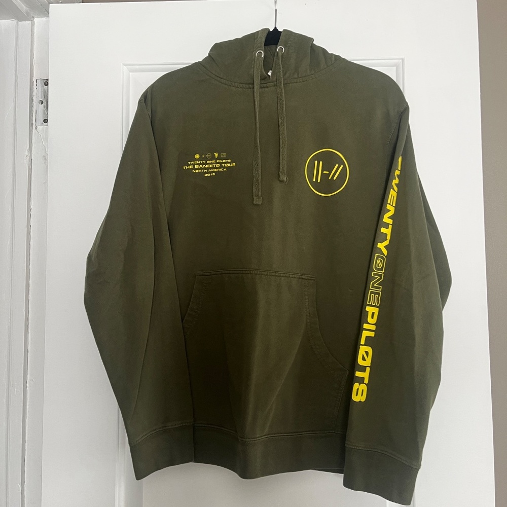 Twenty One Pilots 2019 Bandito North America Tour Olive Hoodie Size S